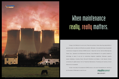 Mainsaver Print Ad